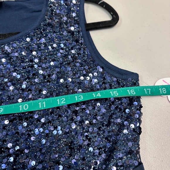 The Children's Place Girls Sequin Plaid Dress Blue Size 16 XXL - Picture 8 of 8